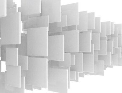 Het ruimtelijke effect van platte figuren