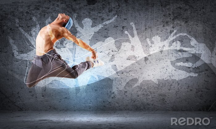 Canvas Hiphopmuziek en danser