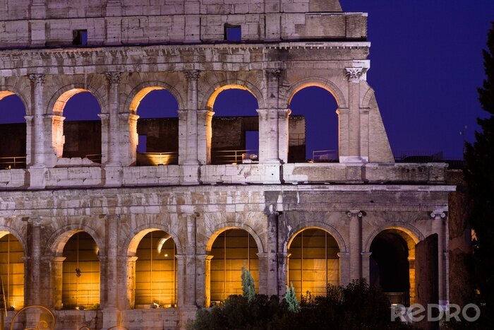 Canvas Historische architectuur van Rome