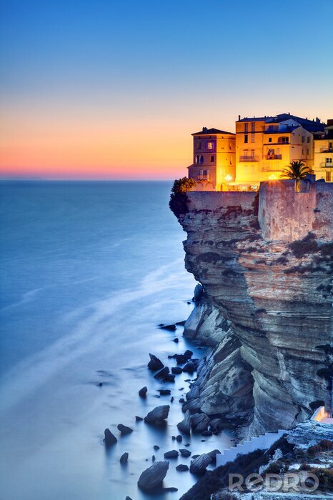 Canvas Huis aan de afgrond