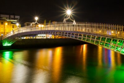Ierse brug 's nachts
