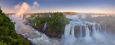 Canvas Iguazu-waterval in de zomer