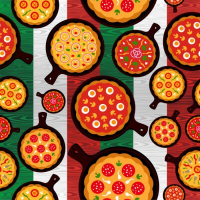 Canvas Italiaanse pizza
