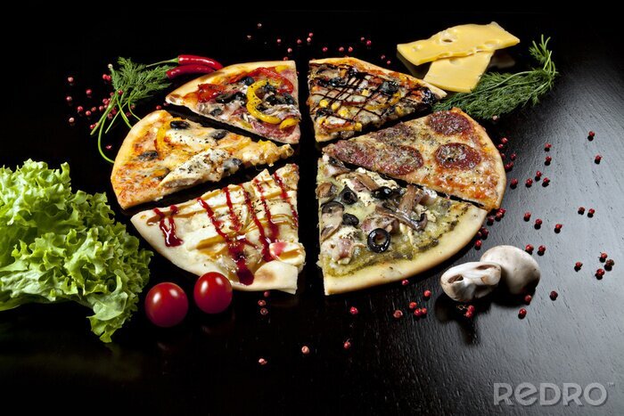 Canvas Italiaanse pizza