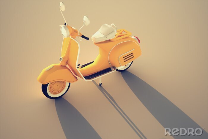 Canvas Italiaanse vintage scooter