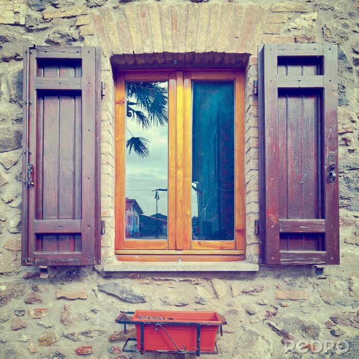Canvas Italiaanse Window