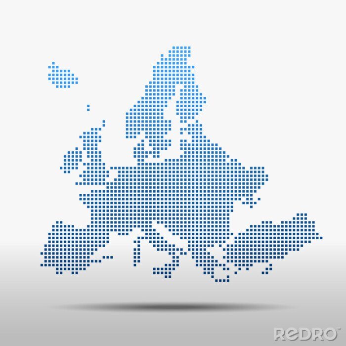 Canvas kaart van Europa