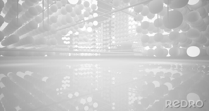 Canvas Kamer met witte ballen