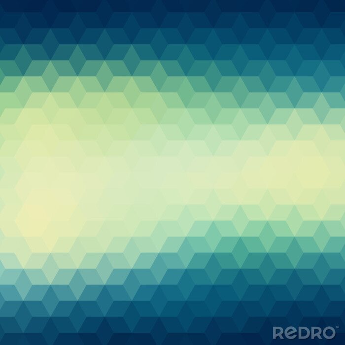 Canvas Kleurrijke geometrische achtergrond met driehoeken