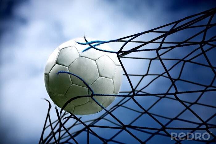 Canvas Krachtig schot op doel