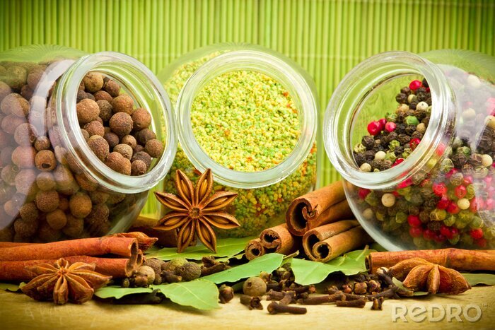 Canvas Kruiden in potjes