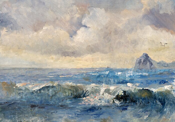 Canvas landschap, olieverfschilderij, met de hand gemaakt