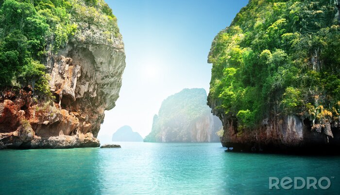 Canvas . Legendarische landschap van Thailand