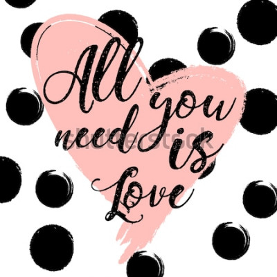 Canvas Liefdescitaat