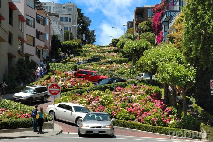 Canvas Lombardstraat in San Francisco