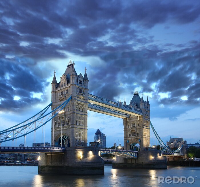Canvas Londen en de Tower Bridge