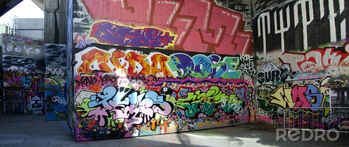 Canvas Londen - Graffiti op skatepark # 1