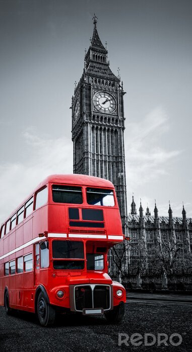 Canvas London bus und Big Ben