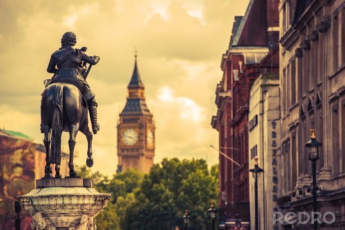 Canvas London Charles I Statue