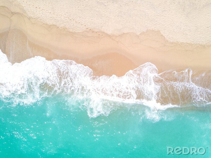 Canvas Luchtfoto van het strand