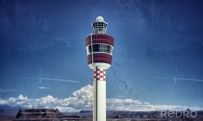 Canvas luchthaven toren