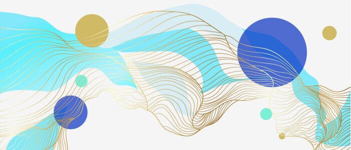 Canvas Luxury golden wallpaper. Line arts background, Art Deco Pattern, Vip invitation background texture for print, fabric, packaging design, invite. Vintage vector illustration