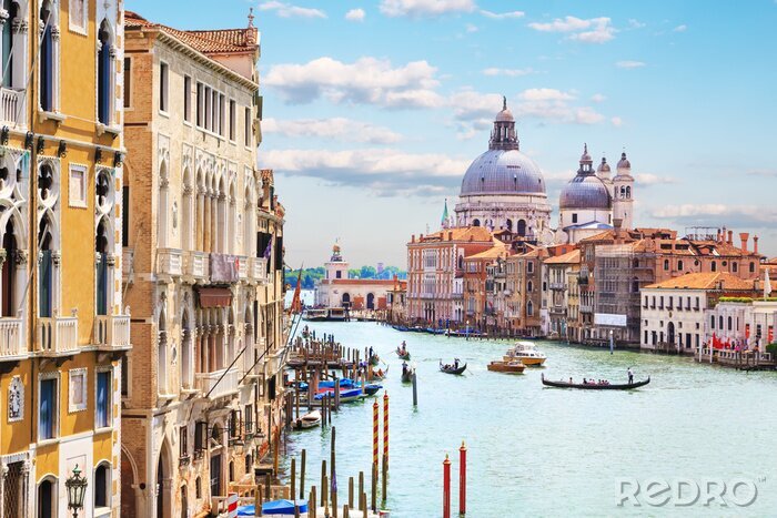 Canvas Magisch Venetië op een mooie dag