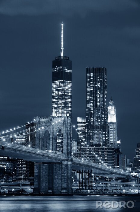 Canvas Manhattan 's nachts
