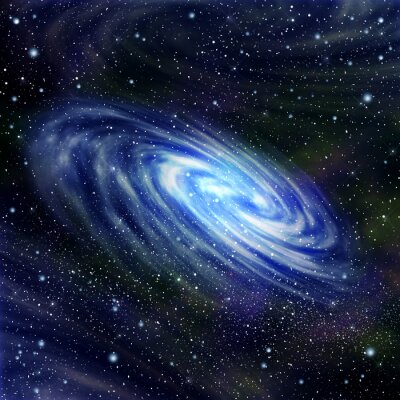 Fotobehang Melkweg en sterrenhemel