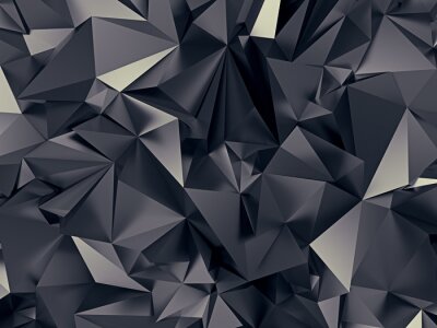 Metalen geometrische vormen die een 3D-patroon creëren