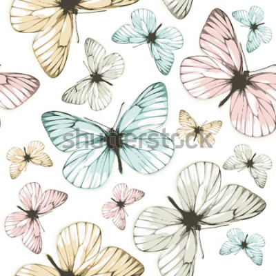 Canvas Minimalistische vlinders