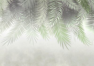 Mistig palmbladmotief