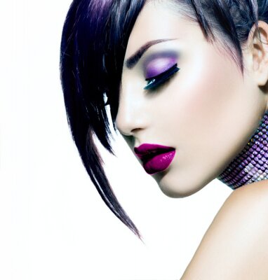 Mode Beauty Girl. Schitterende Vrouw Portret