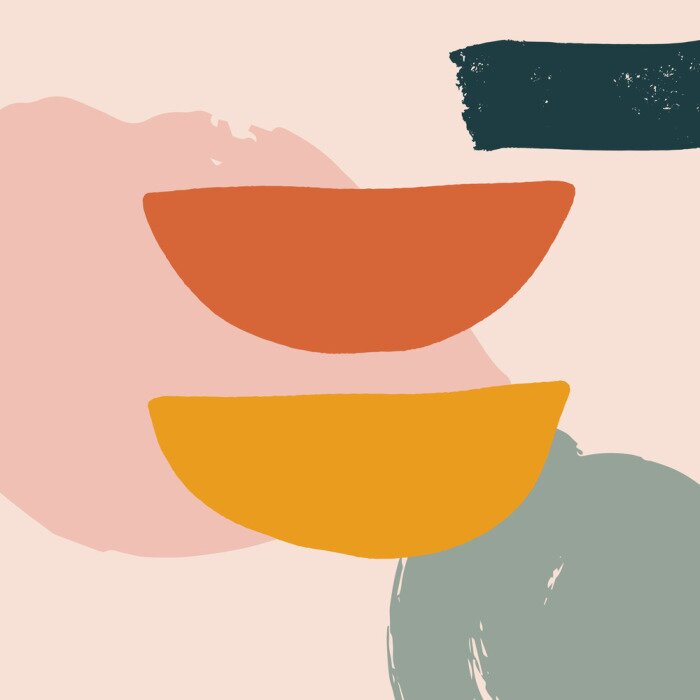 Canvas Modern abstract art. Scandinavian style print. Nordic design for interior and other. Vector EPS