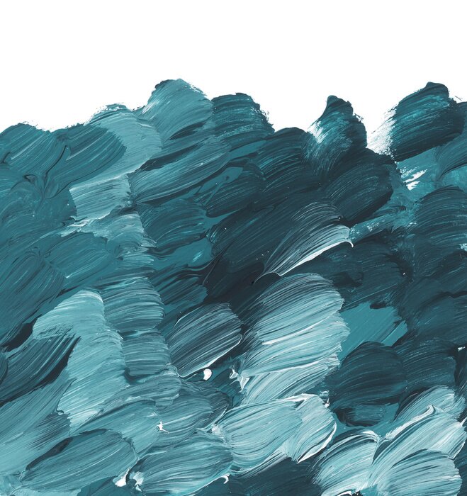 Canvas Modern beeld van golven