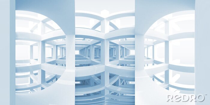 Canvas Moderne 3D-architectuur