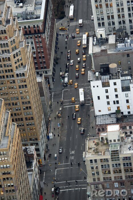 Canvas Moderne architectuur vanuit vogelperspectief