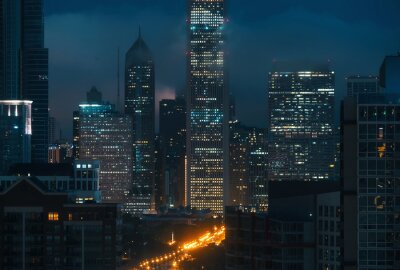 Moderne wolkenkrabbers in Chicago