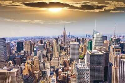 Canvas Mooi uitzicht op de skyline van New York City