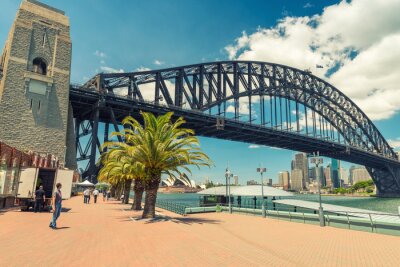 Canvas Mooi uitzicht op Sydney Harbour Bridge