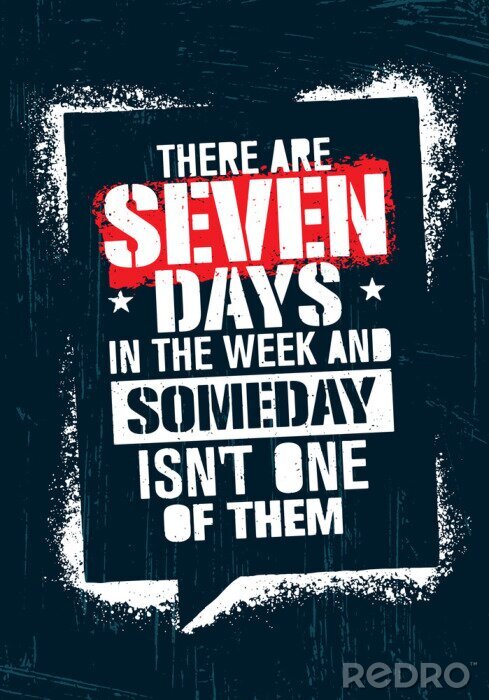 Canvas Motiverende zin op een donkere achtergrond