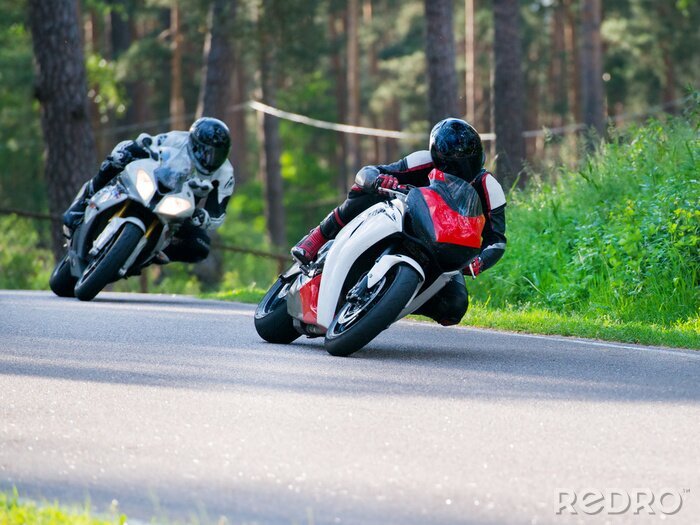 Canvas Motorbike racing