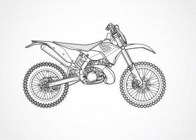 Canvas mountainbike vector