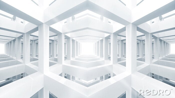 Canvas Multidimensionale ruimtelijke structuur