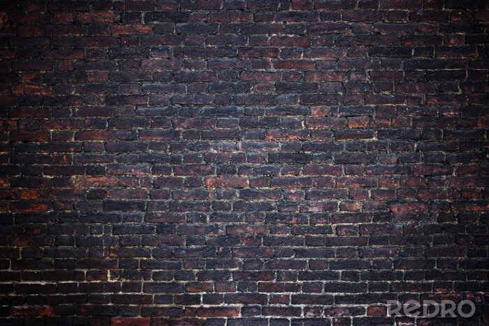 Canvas Muur in een sombere steeg