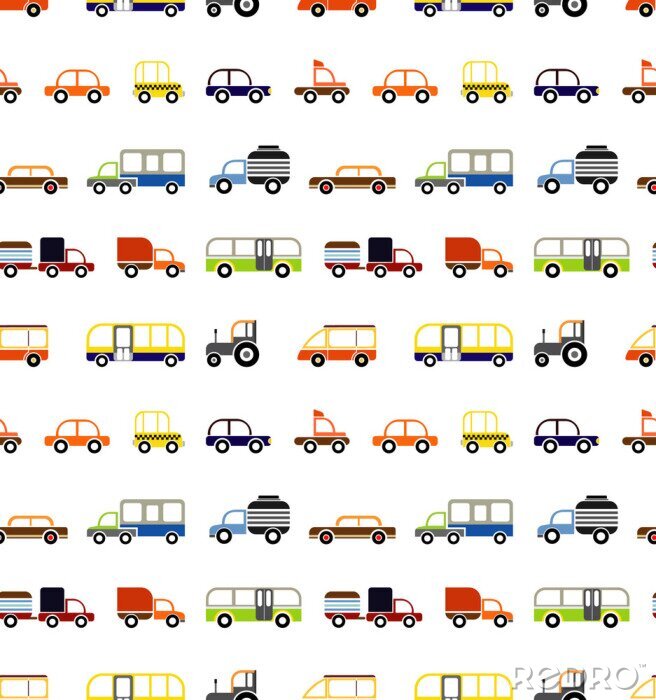 Canvas naadloze auto patroon