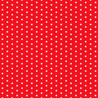 naadloze polka dot patroon op rode achtergrond