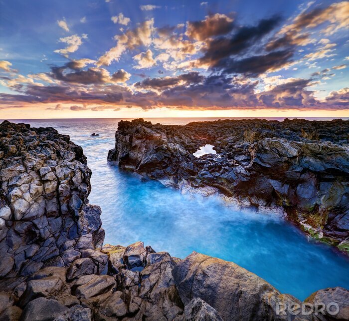 Canvas Natuur bij schemering