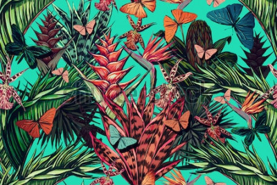 Canvas Natuur in een tropische stijl