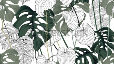 Canvas Natuur in groene kleuren